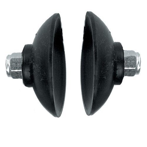 ArcMate Replacement Cups, EZ Reacher Accessory Tips, Rubber Cups with Locknuts, Outdoor Use, Black, 2 Pairs, 4 Cups Total (RC-2PR)