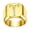 Gold, variant on Men's Square Athlete Stainless Steel Ring Personalized Vintage Band Jewelry Silver Size 12