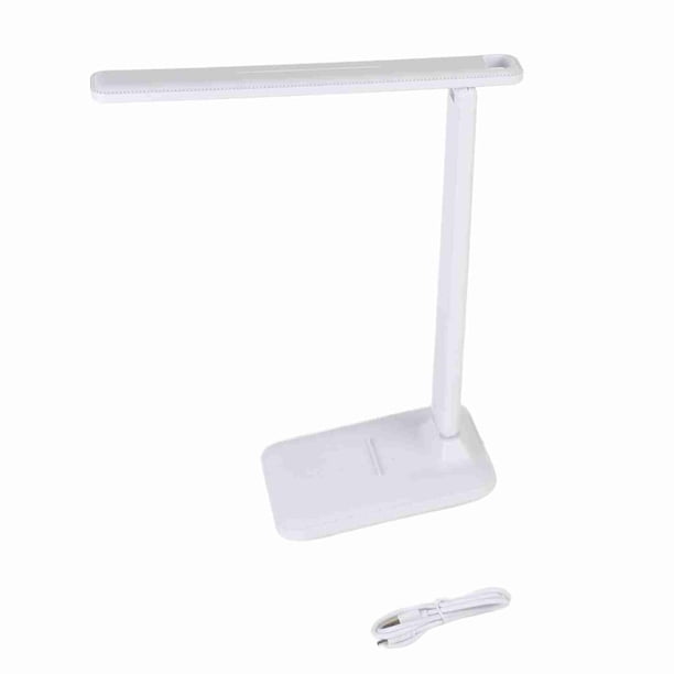 Lámpara De Escritorio LED, Modo Tricolor Portátil De Luz De Mesa Regulable De Plástico Plegable Para Estudio
