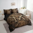 thumbnail image 3 of Castle Fairy Monogrammed Letter Initial M 7-Piece Twin Bedding Sets for Teens Women Men,Jungle Wildlife Deer Bedding Comforter Set,Animal Print Breathable Sheet Sets,Breathable Home Decor, 3 of 8