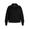 thumbnail image 5 of Scoop Women’s & Women's Plus Ultimate ScubaKnit Half Zip Sweatshirt, Sizes XS-4X, 5 of 5