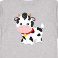 thumbnail image 4 of Inktastic Cute Cow, Baby Cow, Little Cow, Farm Animal Boys or Girls Long Sleeve Toddler T-Shirt, 4 of 5