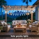 thumbnail image 2 of Luces solares tipo meteorito JMEXSUSS, 8 tubos, 144 LED, 30 cm, 2 of 8
