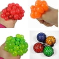 thumbnail image 2 of (12 Pack) Light Up Mesh Balls LED Squishy Grape Squeeze Sensory Fruity Anti Stress Flashing Fidget Reliever Party Bag Fillers, 2 of 2