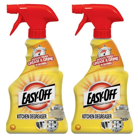 Kitchen Grease Cleaner - (2 Pack) Easy-Off Specialty Kitchen Degreaser Cleaner, 16oz Bottle