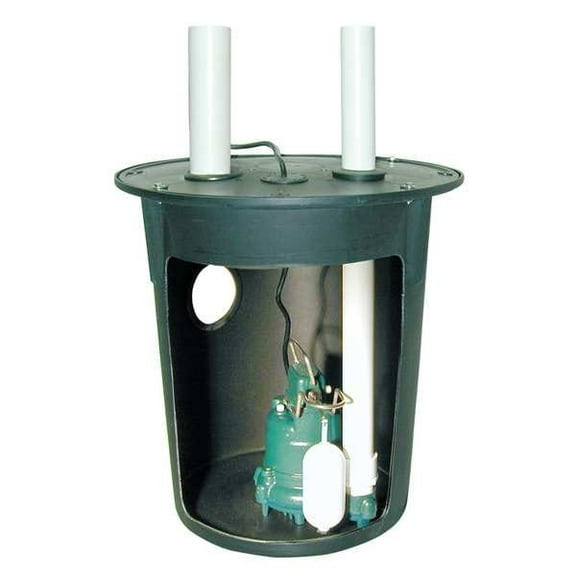 Zoeller Sump Pump System, 3/10HP, Vertical Switch 900-0002