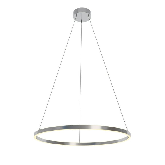 AFX Glo 36" LED Pendant Light - 3000K - 35.57"Dia x 1.42"H Satin Nickel Satin Nickel