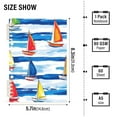 thumbnail image 2 of FORMRS 1-Subject Spiral Notebook 8" x 5" College Ruled 60 Refillable Sheet A5 Hard Cover, 2 Pack, Orange Sailboats, 2 of 7
