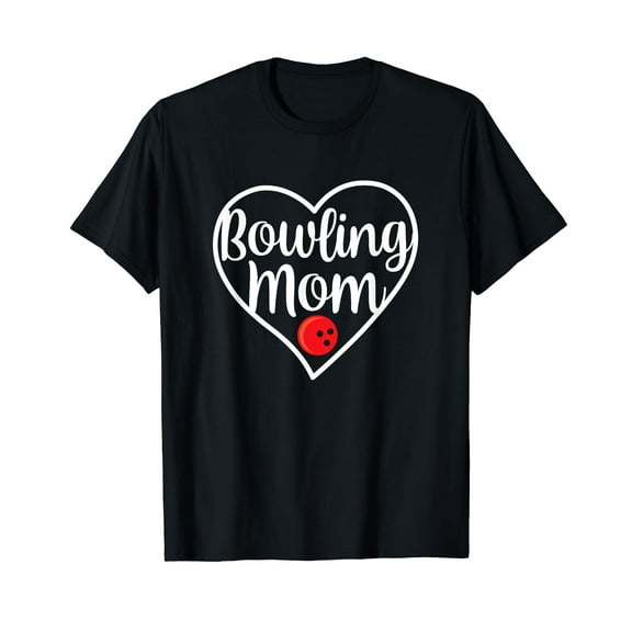 Womens Bowling Mom Bowling Team Players Sports Mom Bowler T-Shirt