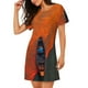 thumbnail image 2 of Disketp Orange Net Fishing Boat para Camisón Corto de Manga Corta para Mujeres, Camisón Cómodo con Escote Redondo, Bonito y Confortable, 2 of 6