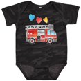 thumbnail image 3 of Inktastic Valentine's Day Fire Truck with Hearts Boys or Girls Baby Bodysuit, 3 of 5