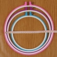 thumbnail image 1 of 1pc Plastic Embroidery Hoop Sugar ring plastic Color Embroidery hoop candy color Hoops Plastic Circle Cross Stitch Ring Tools Color Random, 1 of 7