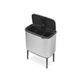 thumbnail image 2 of Brabantia Bo Touch Bin with Plastic Buckets, 3 x 11 L-Matt Steel Fingerprint Proof, 3 Inner, 2 of 4