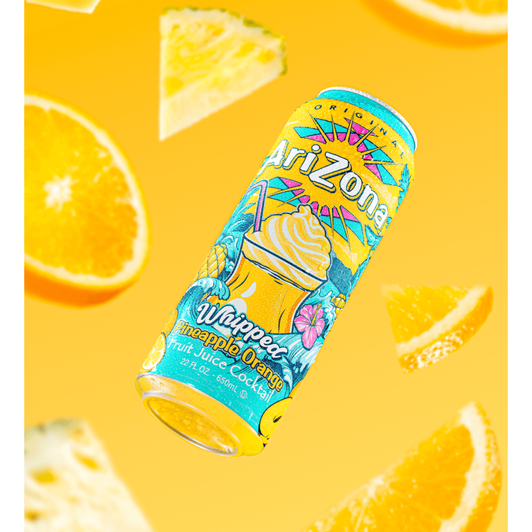 Arizona Cherry Lime Rickey + Arizona Whipped Pineapple Orange