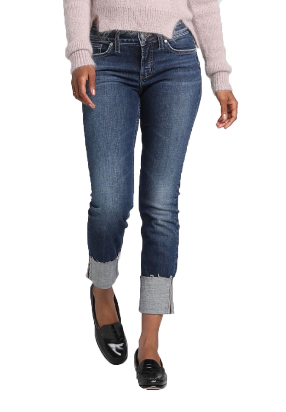 cuffed jeans womens