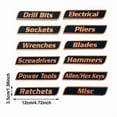 thumbnail image 2 of 12 Pack 3D Printed Toolbox Labels for Organization of Steel Toolboxes Carts Drawers and Cabinets, 2 of 4