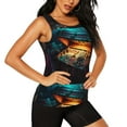thumbnail image 2 of Zufioo Underwater Treasure Chest Print Women's Vest, Sleeveless Quick-drying Sports T-shirt, Suitable for Yoga, Running, Fitness-X-Large, 2 of 7