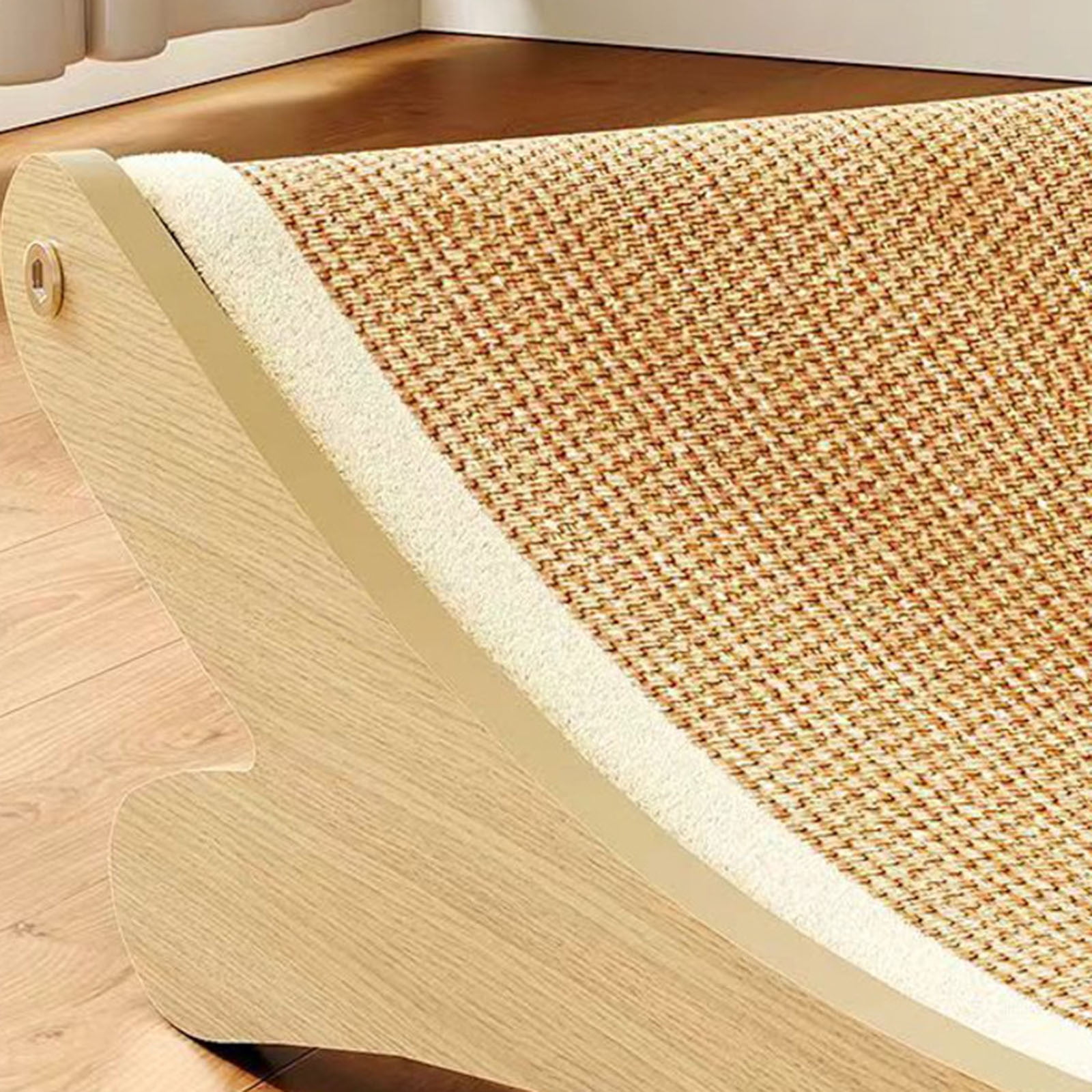 Pet Supplies Elevated Scratch Chair Bed with Beach Lounger and Sisal Mat for Indoor Outdoor Cats and Dogs - Jute Mix Design for Comfort and Play