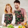 thumbnail image 3 of Pioneer Flower Floral Print Pattern Apron for Women and Men, Cotton Linen Waterproof with Pockets, Adjustable, 33x27 Inch for Kitchen, Gardening, BBQ, Salon, 3 of 6