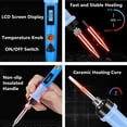 thumbnail image 2 of Professional Soldering Station with Wire, Perfect for DIY & Repairs 80W Adjustable Temp Soldering Iron Kit, 2 of 5