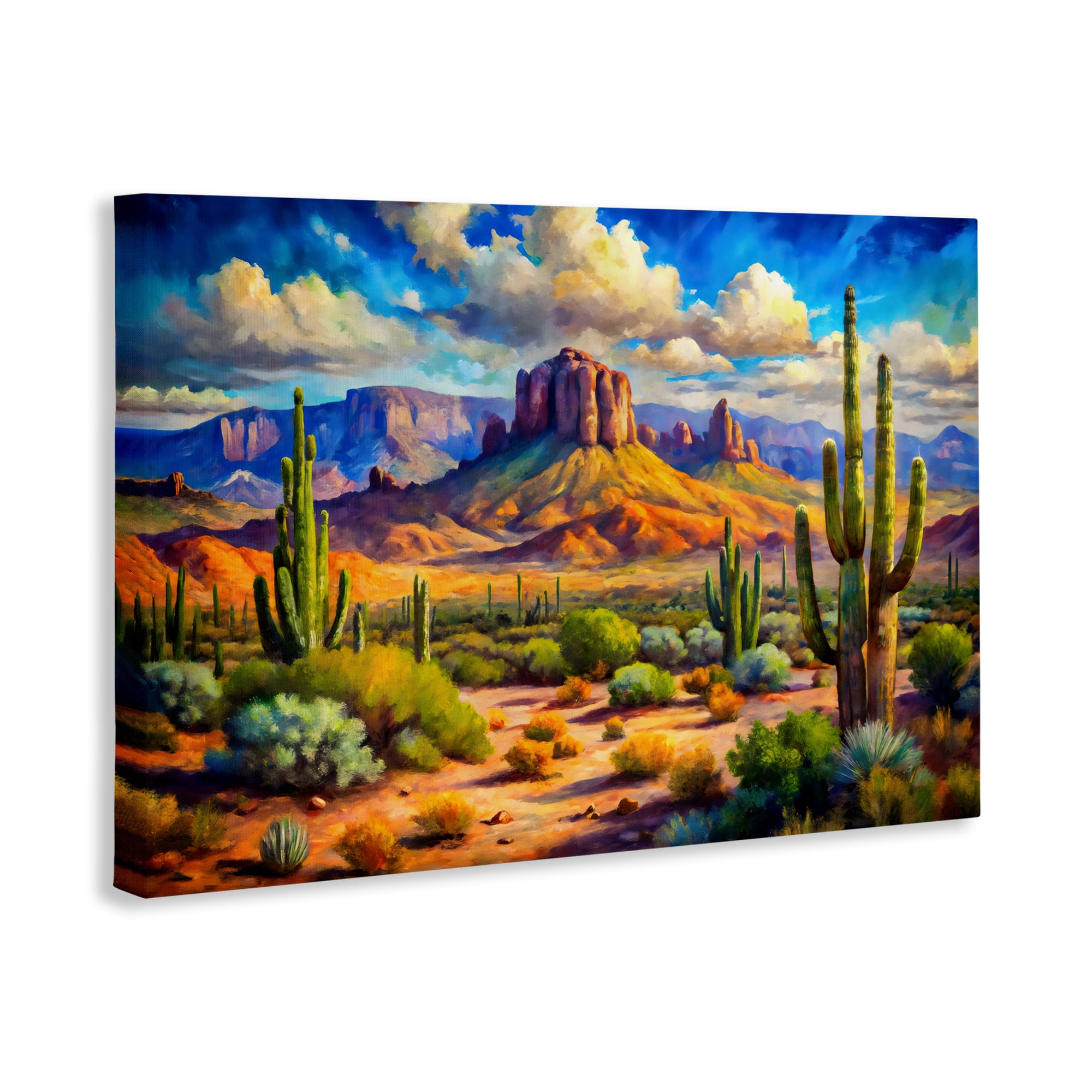 Stupell Industries Majestic Saguaro Desert Landscape Canvas Wall Art, design by Creative Studio