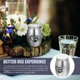 thumbnail image 3 of Stainless Steel Cat Urn Pet Bone Ash Container Dog Ashes Storage Casket, 3 of 7