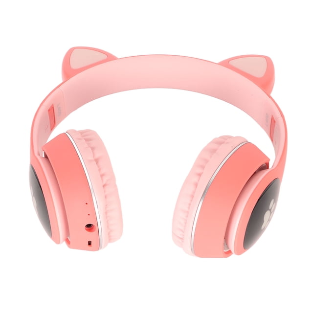 Auriculares con orejas de gato, auriculares para juegos con orejas de gato, auriculares LED para juegos, eficiencia óptima