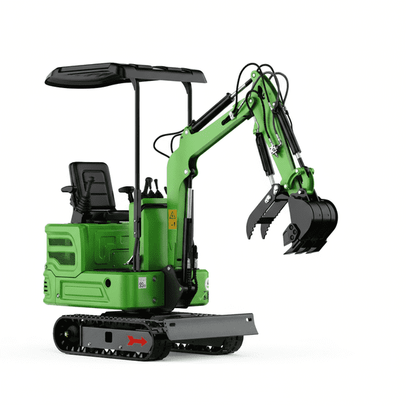 DigMaster 1.2-Ton Mini Excavator Equipped with Pilot System 13.5HP B&S Petrol Engine Suitable for Homes Farms Municipal Parks Etc EPA Certification