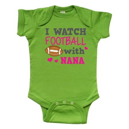 

Inktastic I Watch Football with My Nana Gift Baby Girl Bodysuit