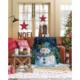 thumbnail image 3 of Dark Blue Flannel Blanket for Bed,Travel and Camping, Christmas Cute Snowman Pine Tree Snowing Scene Super Soft Cozy Blanket for All Seasons 30"x40", 3 of 6