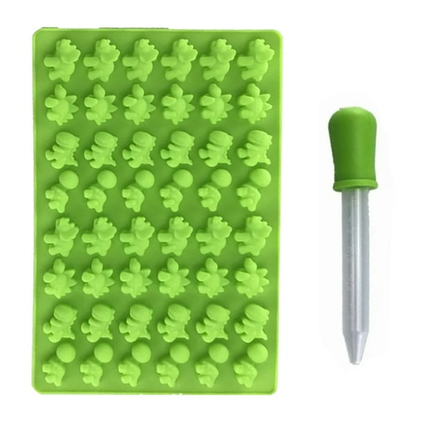 Molde de silicona de dinosaurio, molde de silicona para pastel de dinosaurio, moldes de gomitas de dinosaurios pequeños, molde de gomitas de dinosaurio, rendimiento inigualable