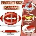 thumbnail image 2 of Zubebe 200 Pcs Football Plates Party AFN1Supplies Football Shaped Disposable Paper Plates Serving Trays Tableware for Sports Event Birthday Party Decoration, 2 of 3