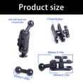 thumbnail image 5 of 17mm Ball Mount Arm Extension Rod Joint Connector Adapter for Car Phone Holder Clamp Cellphone Air Vent Cradles, 5 of 12