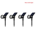 thumbnail image 1 of Foco de paisaje 4LED Lámpara de pared de jardín de seguridad con luz solar a prueba de agua para exteriores, blanco cálido, 4 piezas Speravity HA000907-03B, 1 of 7