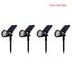 thumbnail image 1 of Foco de paisaje 4LED Lámpara de pared de jardín de seguridad con luz solar a prueba de agua para exteriores, blanco cálido, 4 piezas Methold HA000907-03B, 1 of 7