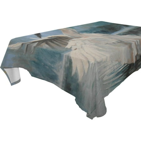 

POPCreation Paint The Swan Tablecloth 60x84 inches