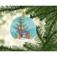 thumbnail image 2 of Carolines Treasures BB8442CO1 Weimaraner Christmas Ceramic Ornament 3 in multicolor, 2 of 2