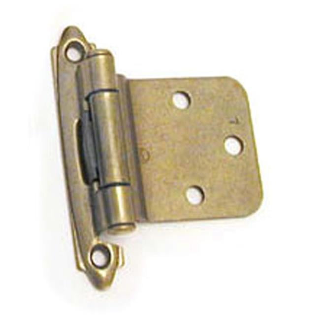 A07630 BB Amerock Decorative 30 Degrees Reverse Bevel Self Closing Door Hinge, Burnished