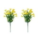 thumbnail image 2 of Flores artificiales, flores falsas, flores de imitación, flores simuladas, hierba acuática, hierba de primavera de plástico, acabado violeta, seda impresa, pequeña flor artificial, decoración, rosa si, 2 of 6