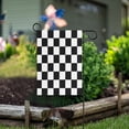 thumbnail image 5 of Black White Checkerboard Garden Flag Double Sided 12 x 18 Inch Outside Yard Decoration Outdoor Flag, 5 of 6