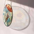 thumbnail image 4 of SkyDiving Stained Glass SunCatcher Sky Diving Light Catcher Window Hanging Home Decoration SkyDiver Gifts Parachute, Stained Glass Ornament 2025, Holiday Decoration, Seasonal, 4 of 6