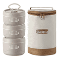thumbnail image 1 of Lonchera Hermética - Acero Inoxidable 304 Con Bolso De Aislante Térmico Xtellar cafe, 1 of 4