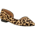 thumbnail image 1 of Women's Walking Cradles Raya Pointed Toe Flat Leopard Calf Hair/Leather 10.5 M, 1 of 6