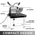 thumbnail image 6 of Snow Cone Machine 300kgs/h, Shaved Ice Machine Commercial, 350W Electric Snow Cone Machine with Dual Blades, Stainless Steel Shaved Ice Machine for Family, Restaurants, Bars (US Plug), 6 of 7