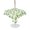 White Lemon Green, variant on Outdoor Tablecloth with Umbrella Hole for Patio/Picnic/Party/Camping, Green Lemons Waterproof Table Cloth Rectangle Table Cover Washable, Summer Watercolor Blue Bow on Fruits (60"x 102")