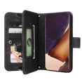 thumbnail image 3 of Dteck Crossbody Wallet Case for Samsung Galaxy Note20 Ultra, Premium PU Leather Handbag Zipper Pocket with Wrist Strap Lanyard Folio Flip Case for Galaxy Note20 Ultra,Black, 3 of 7