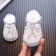 thumbnail image 2 of Girls Fisherman Sandals Light up Shoes Cute Bow Flat Summer Dress Shoes Comfy Lightweight Walking Shoes White 4 Infant, 2 of 6