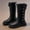 Black, variant on NAISIBABY Tall Boots for Girls, Thicken Sole Lace Bowknot Zipper Fall Winter Fashion Riding Boots Black