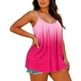 thumbnail image 2 of SwiftWear Women's Plus Size Camisole Spaghetti Strap Tank Top Pleated Loose Scoop Neck Gradient Summer Tunic Top for Casual Daily Wear, 2 of 6