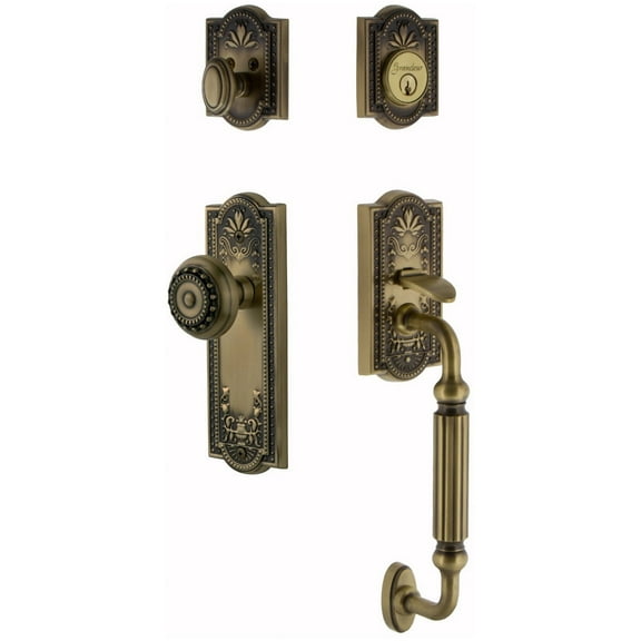 Grandeur Parpar_Eset_238_Fg Parthenon Solid Brass Sectional Single Cylinder Keyed Entry